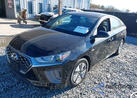 2020 Hyundai Ioniq Hybrid Blue из США, поврежденный, VIN KMHC65LC7LU227404